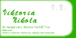 viktoria nikola business card